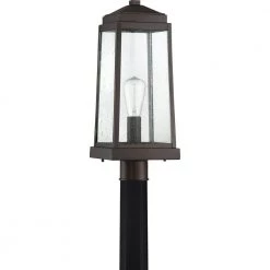 Ravenel 1-Light Western Bronze Outdoor Post Lantern by Quoizel 10 Ravenel 1-Light Western Bronze Outdoor Post Lantern by Quoizel -Quoizel Sales western bronze quoizel post light sets rnl9008wt c3 1000