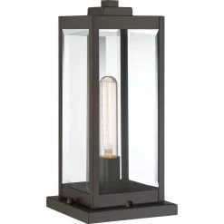 Westover 1-Light Western Bronze Outdoor Post Lantern by Quoizel