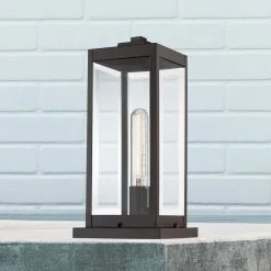 Westover 1-Light Western Bronze Outdoor Post Lantern by Quoizel 16 Westover 1-Light Western Bronze Outdoor Post Lantern by Quoizel -Quoizel Sales western bronze quoizel post light sets wvr9106wt fa 1000