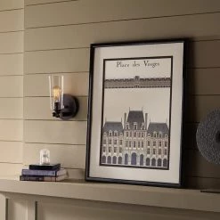 East Village 1-Light Western Bronze Wall Sconce by Quoizel -Quoizel Sales western bronze quoizel vanity lighting upev8701wt 31 1000