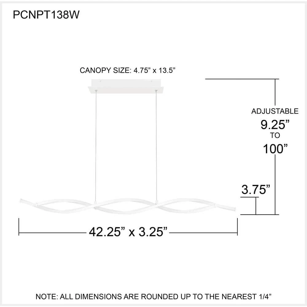 Newport 42.25 in. White Lustre LED Chandelier by Quoizel 10 Newport 42.25 in. White Lustre LED Chandelier by Quoizel - Image 8