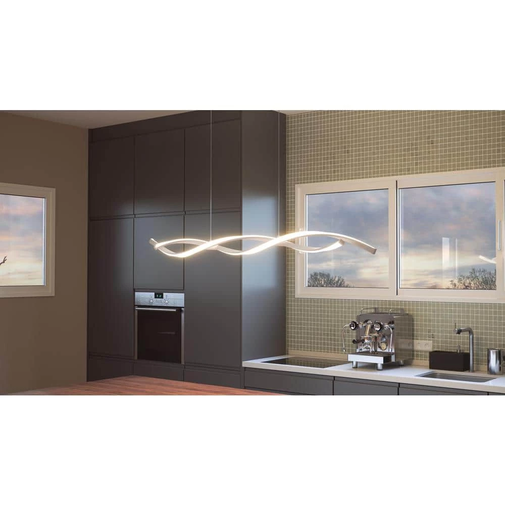 Newport 42.25 in. White Lustre LED Chandelier by Quoizel 4 Newport 42.25 in. White Lustre LED Chandelier by Quoizel - Image 2