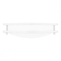 Euclid 11.75 in. White Lustre LED Semi-Flush Mount by Quoizel -Quoizel Sales white lustre quoizel flush mount lights euc1612w 4f 1000