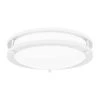 Euclid 11.75 in. White Lustre LED Semi-Flush Mount by Quoizel -Quoizel Sales white lustre quoizel flush mount lights euc1612w 64 1000
