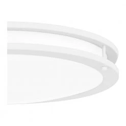 Euclid 24 in. White Lustre LED Semi-Flush Mount by Quoizel -Quoizel Sales white lustre quoizel flush mount lights euc1624w 44 1000