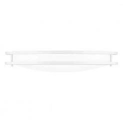 Euclid 24 in. White Lustre LED Semi-Flush Mount by Quoizel -Quoizel Sales white lustre quoizel flush mount lights euc1624w 4f 1000