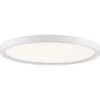 Outskirts 15 in. White Lustre LED Flush Mount by Quoizel