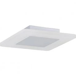 Aglow 11 in. White Lustre LED Flush Mount by Quoizel -Quoizel Sales white lustre quoizel flush mount lights pcaw1611w c3 1000