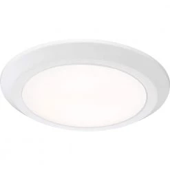 Verge 12 in. White Lustre LED Flush Mount by Quoizel -Quoizel Sales white lustre quoizel flush mount lights vrg1612w 4f 1000