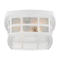 Stonington 1-Light White Lustre Outdoor Flush Mount by Quoizel 14 Stonington 1-Light White Lustre Outdoor Flush Mount by Quoizel -Quoizel Sales white lustre quoizel outdoor flush mount lights snn1612w 1f 1000