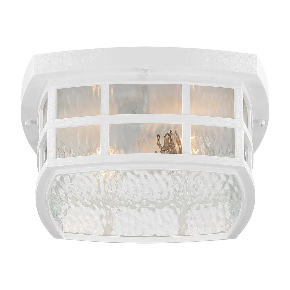 Stonington 1-Light White Lustre Outdoor Flush Mount by Quoizel 7 Stonington 1-Light White Lustre Outdoor Flush Mount by Quoizel - Image 5