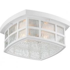 Stonington 1-Light White Lustre Outdoor Flush Mount by Quoizel 13 Stonington 1-Light White Lustre Outdoor Flush Mount by Quoizel -Quoizel Sales white lustre quoizel outdoor flush mount lights snn1612w 4f 1000