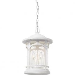 Marblehead 3-Light White Outdoor Pendant Light by Quoizel 12 Marblehead 3-Light White Outdoor Pendant Light by Quoizel -Quoizel Sales white lustre quoizel outdoor pendant lights mbh1911w 1f 1000