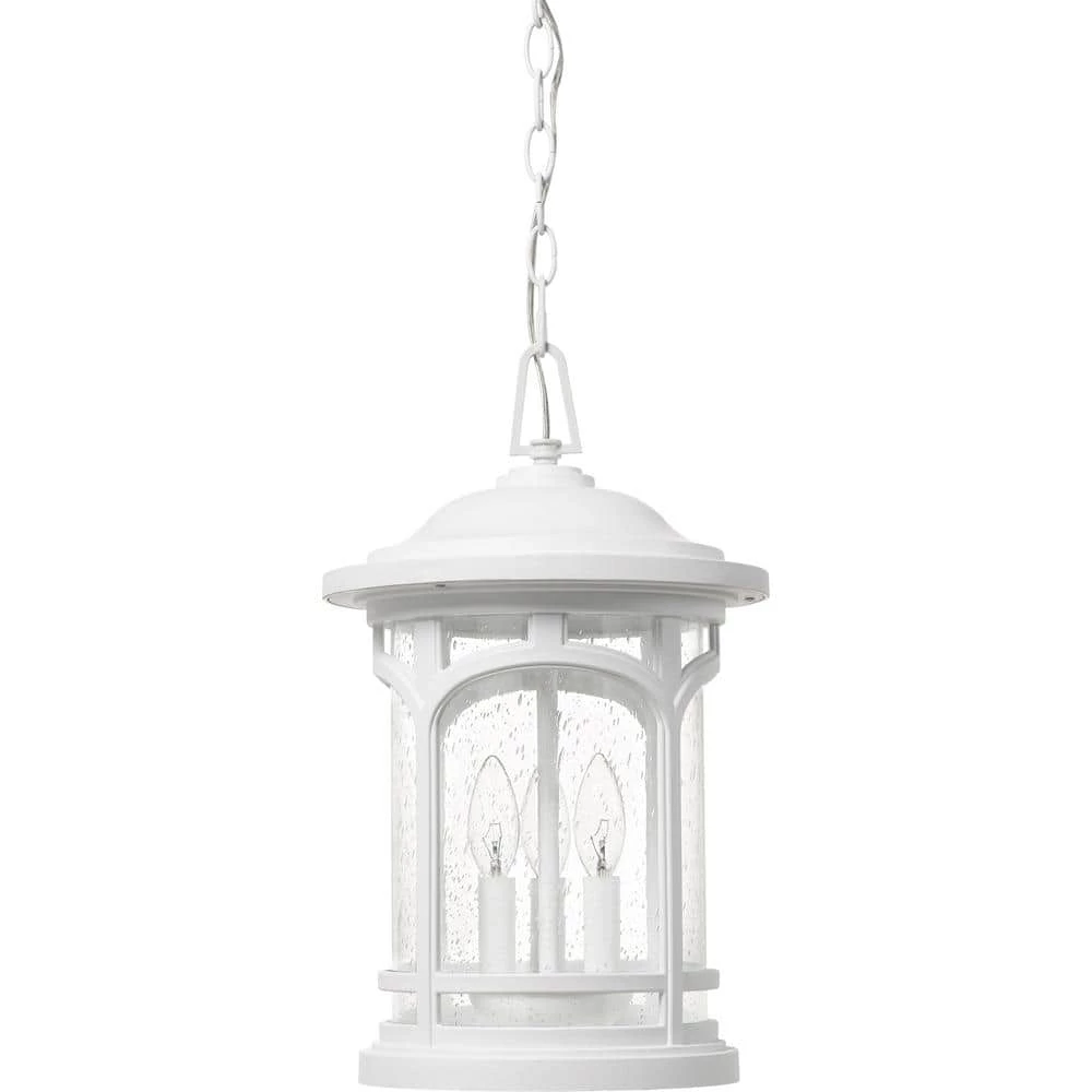 Marblehead 3-Light White Outdoor Pendant Light by Quoizel 5 Marblehead 3-Light White Outdoor Pendant Light by Quoizel - Image 3