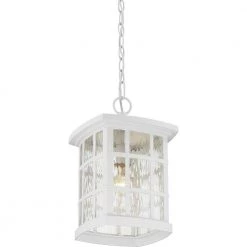 Stonington 1-Light White Outdoor Pendant Light by Quoizel -Quoizel Sales white lustre quoizel outdoor pendant lights snn1909w 4f 1000