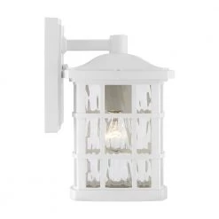 Stonington 1-Light White Outdoor Wall Lantern Sconce by Quoizel 13 Stonington 1-Light White Outdoor Wall Lantern Sconce by Quoizel -Quoizel Sales white lustre quoizel outdoor sconces snn8406w 1f 1000