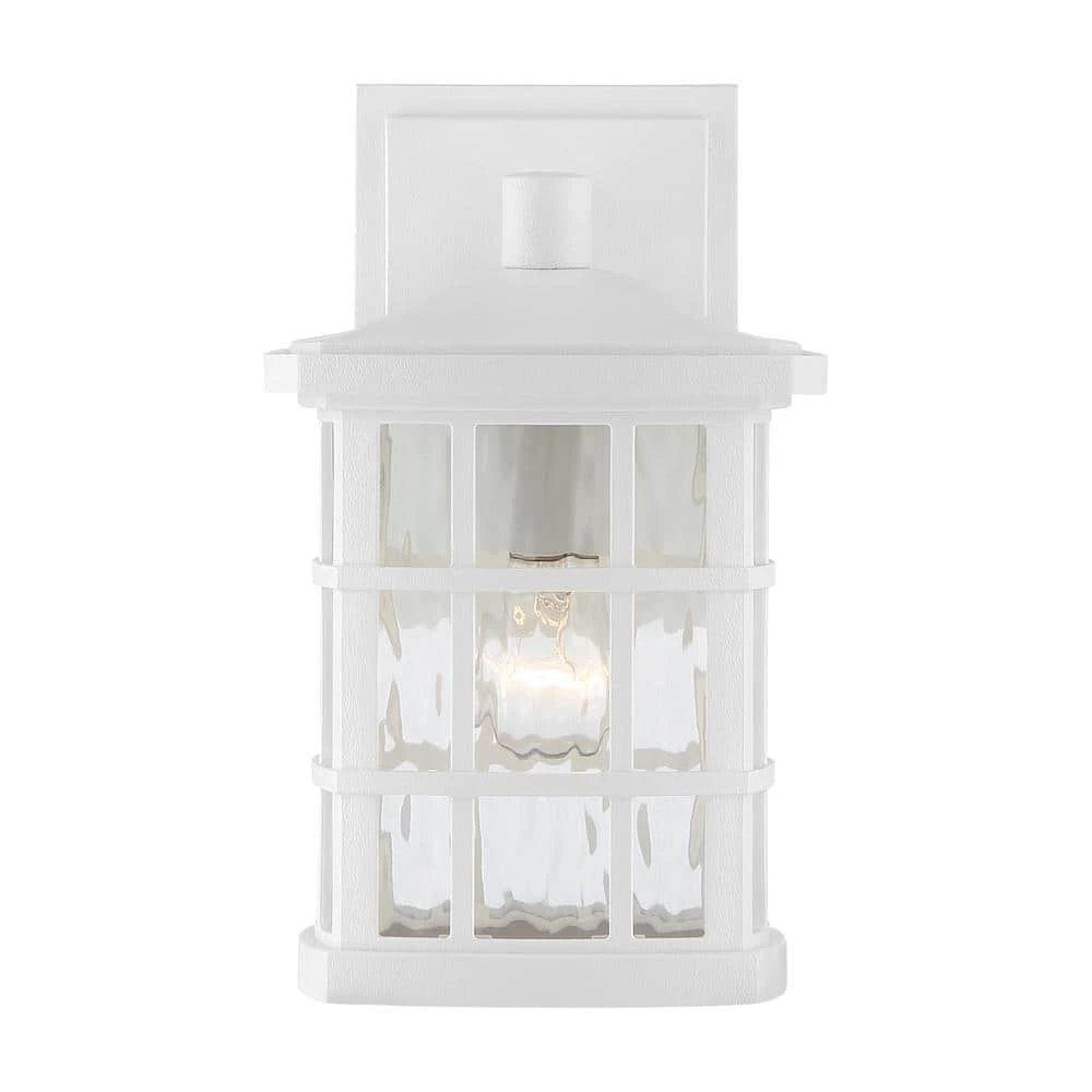Stonington 1-Light White Outdoor Wall Lantern Sconce by Quoizel 7 Stonington 1-Light White Outdoor Wall Lantern Sconce by Quoizel - Image 5