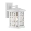 Stonington 1-Light White Outdoor Wall Lantern Sconce by Quoizel