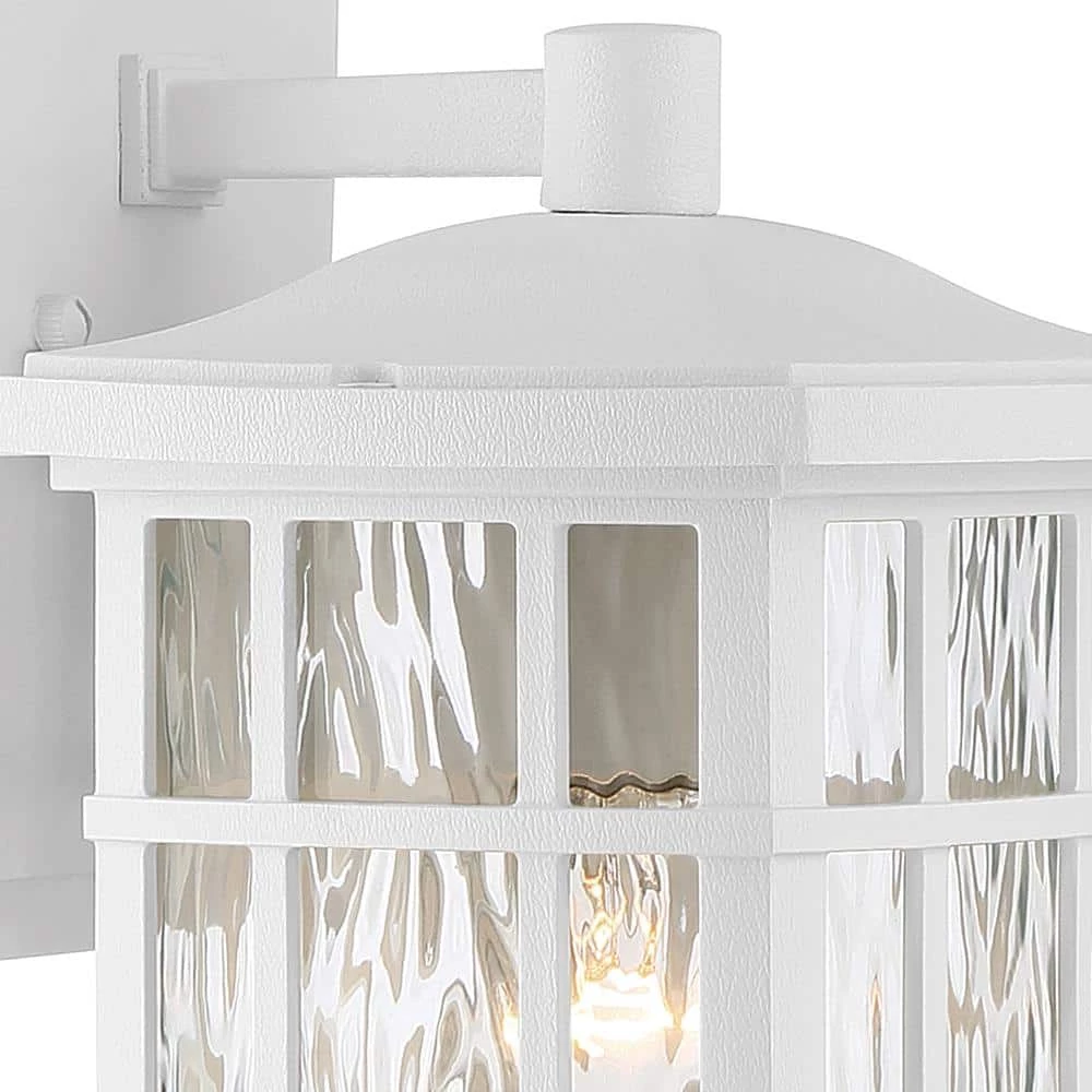 Stonington 1-Light White Outdoor Wall Lantern Sconce by Quoizel 4 Stonington 1-Light White Outdoor Wall Lantern Sconce by Quoizel - Image 2