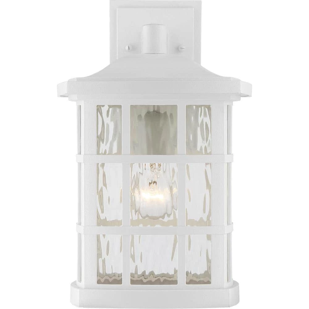 Stonington 1-Light White Outdoor Wall Lantern Sconce by Quoizel 7 Stonington 1-Light White Outdoor Wall Lantern Sconce by Quoizel - Image 5