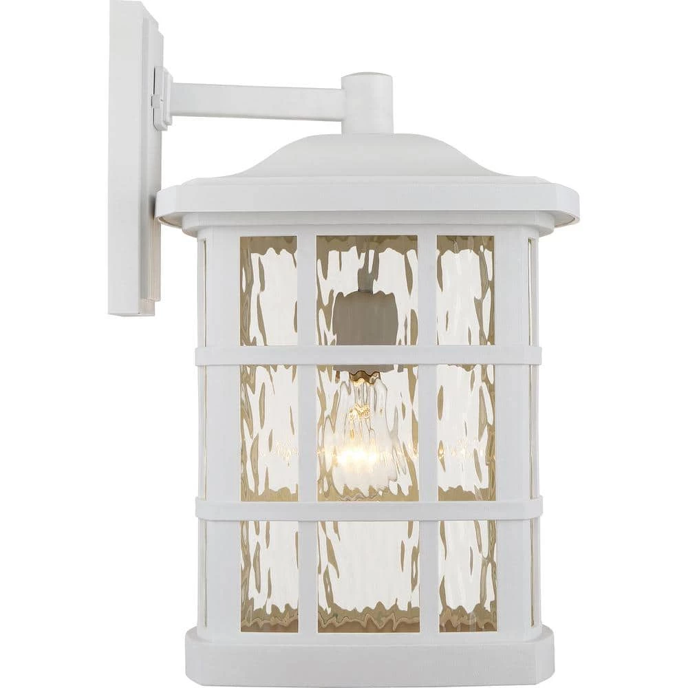 Stonington 1-Light White Outdoor Wall Lantern Sconce by Quoizel 8 Stonington 1-Light White Outdoor Wall Lantern Sconce by Quoizel - Image 6