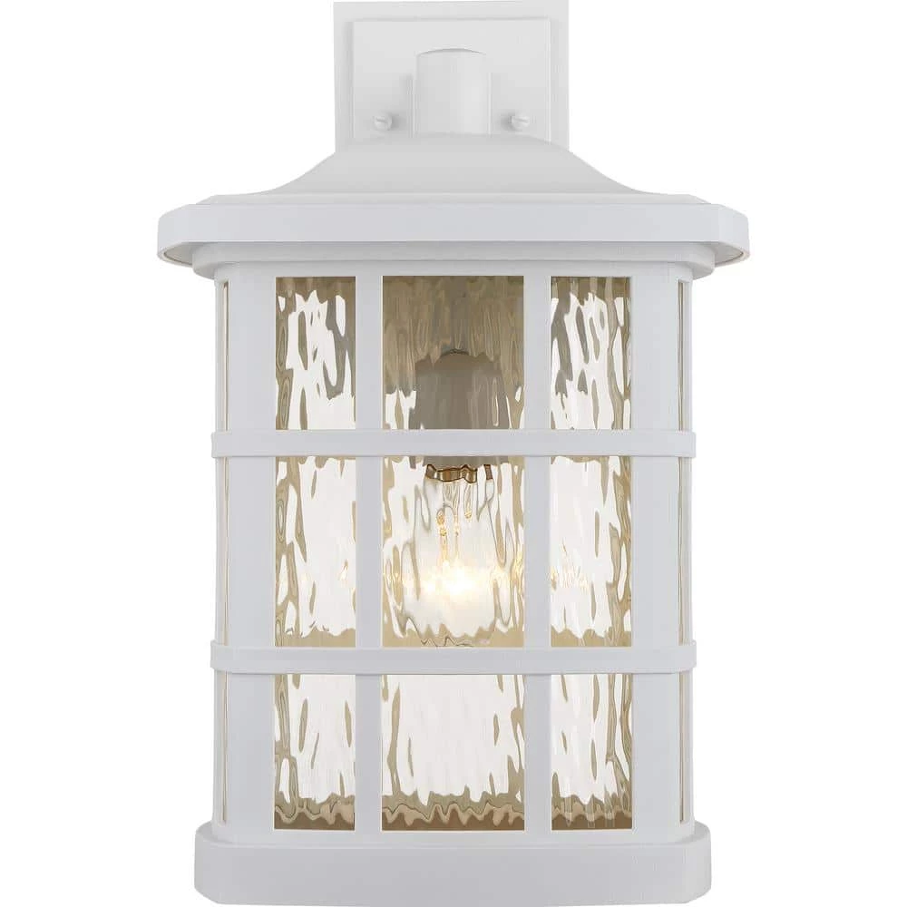 Stonington 1-Light White Outdoor Wall Lantern Sconce by Quoizel 7 Stonington 1-Light White Outdoor Wall Lantern Sconce by Quoizel - Image 5
