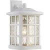 Stonington 1-Light White Outdoor Wall Lantern Sconce by Quoizel -Quoizel Sales white lustre quoizel outdoor sconces snn8411w 64 1000