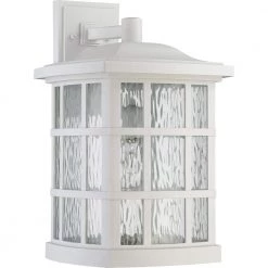 Stonington 1-Light White Outdoor Wall Lantern Sconce by Quoizel 11 Stonington 1-Light White Outdoor Wall Lantern Sconce by Quoizel -Quoizel Sales white lustre quoizel outdoor sconces snn8411w c3 1000