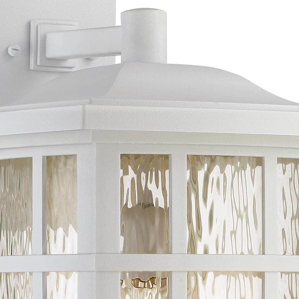 Stonington 1-Light White Outdoor Wall Lantern Sconce by Quoizel 4 Stonington 1-Light White Outdoor Wall Lantern Sconce by Quoizel - Image 2