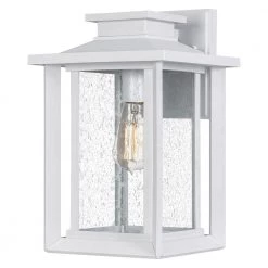 Wakefield 1-Light White Lustre Outdoor Wall Lantern Sconce by Quoizel 12 Wakefield 1-Light White Lustre Outdoor Wall Lantern Sconce by Quoizel -Quoizel Sales white lustre quoizel outdoor sconces wkf8409w 40 1000