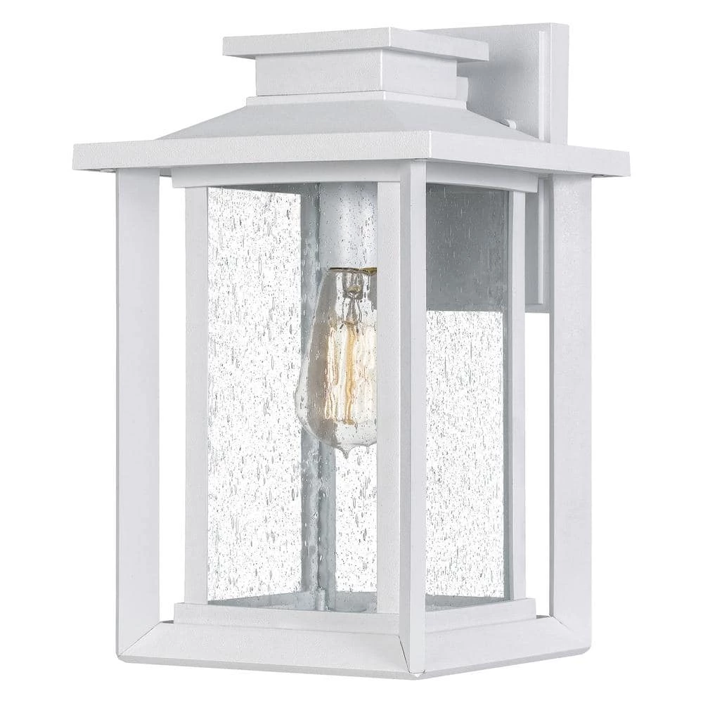 Wakefield 1-Light White Lustre Outdoor Wall Lantern Sconce by Quoizel 5 Wakefield 1-Light White Lustre Outdoor Wall Lantern Sconce by Quoizel - Image 3