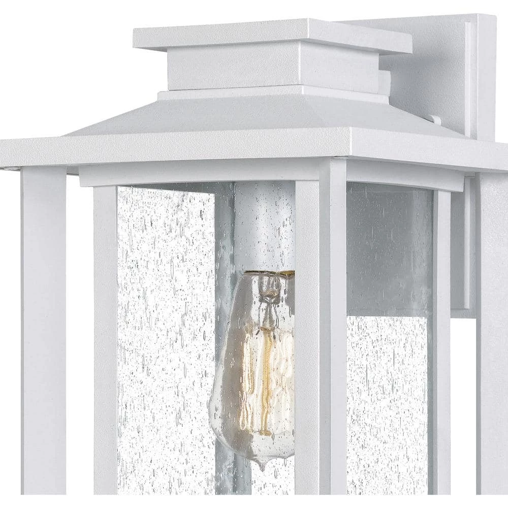 Wakefield 1-Light White Lustre Outdoor Wall Lantern Sconce by Quoizel 9 Wakefield 1-Light White Lustre Outdoor Wall Lantern Sconce by Quoizel - Image 7