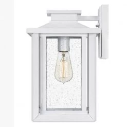 Wakefield 1-Light White Lustre Outdoor Wall Lantern Sconce by Quoizel 15 Wakefield 1-Light White Lustre Outdoor Wall Lantern Sconce by Quoizel -Quoizel Sales white lustre quoizel outdoor sconces wkf8409w 4f 1000
