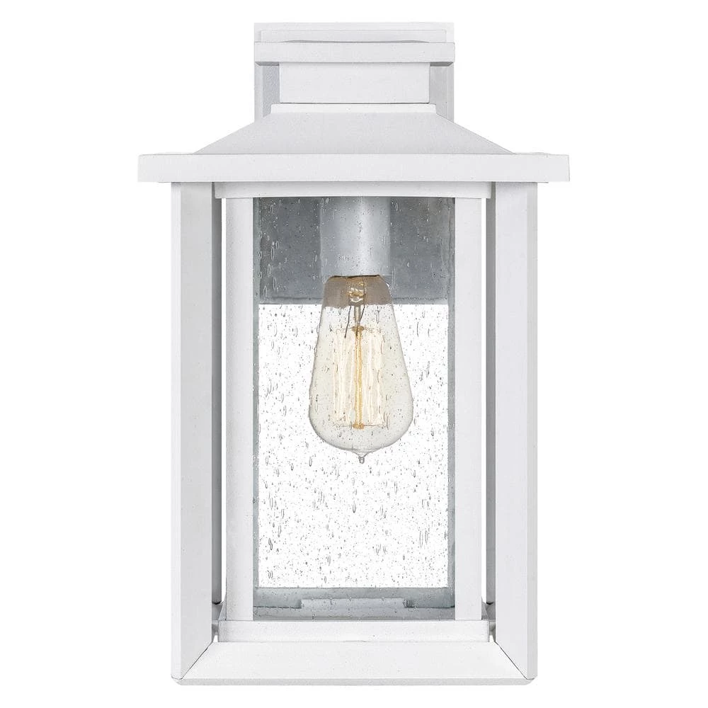 Wakefield 1-Light White Lustre Outdoor Wall Lantern Sconce by Quoizel 7 Wakefield 1-Light White Lustre Outdoor Wall Lantern Sconce by Quoizel - Image 5