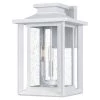 Wakefield 3-Light White Lustre Outdoor Wall Lantern Sconce by Quoizel -Quoizel Sales white lustre quoizel outdoor sconces wkf8411w 64 1000
