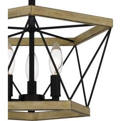 Wintergreen 15 in. 3-Light Whitewashed Walnut Semi-Flush Mount by Quoizel -Quoizel Sales whitewashed walnut quoizel flush mount lights qsf5595wa 44 1000